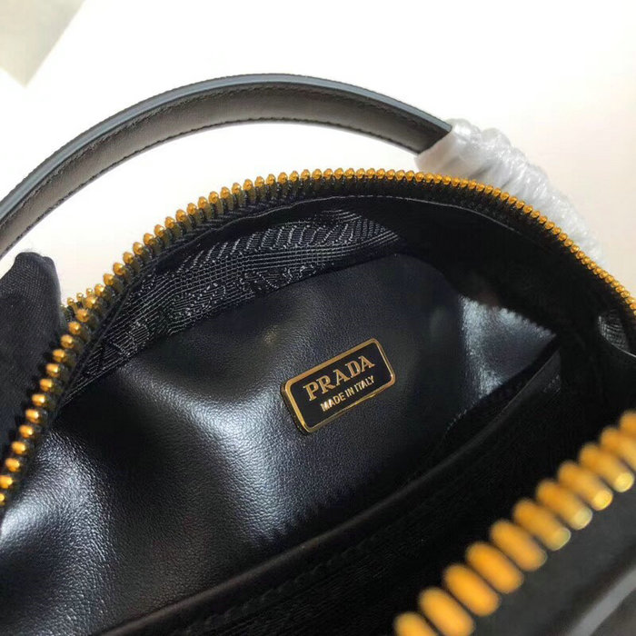 Prada Odette Saffiano Leather Bag Black 1BH123