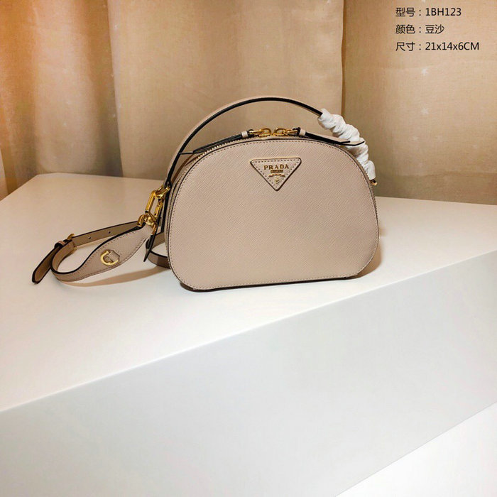 Prada Odette Saffiano Leather Bag Light Pink 1BH123