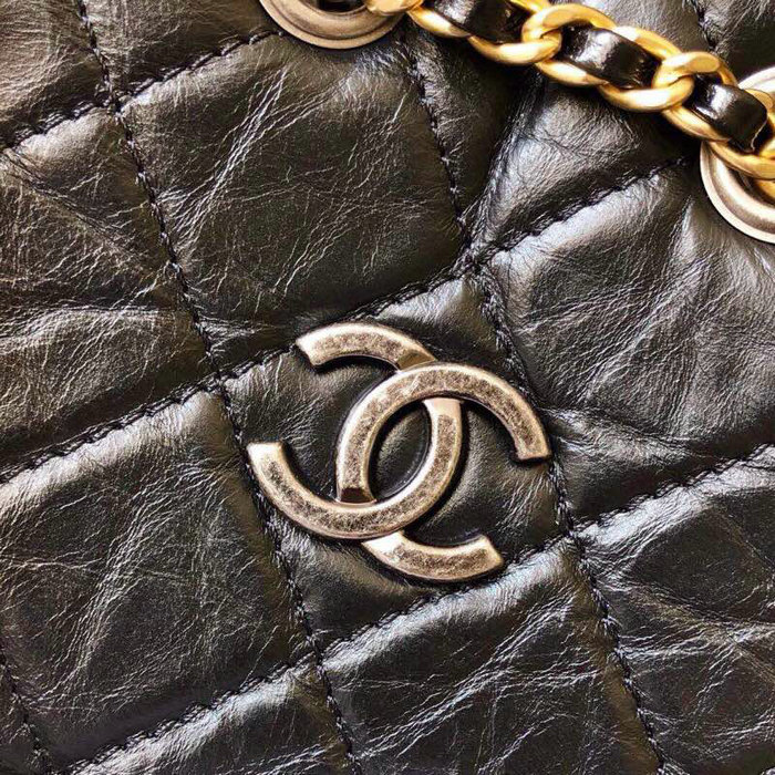 Chanel Aged Calfskin Gabrielle Backpack Black A94502