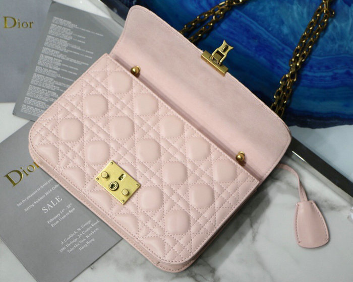 Dior Addict Lambskin Flap Bag Pink D42001