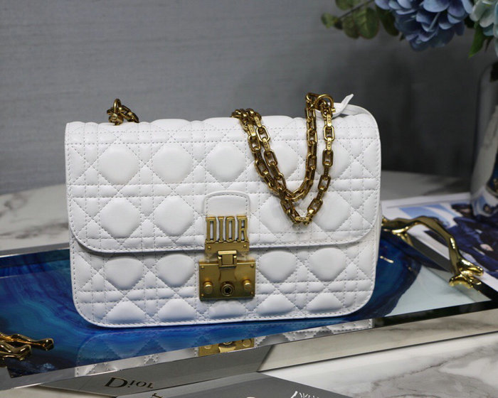 Dior Addict Lambskin Flap Bag White D42001