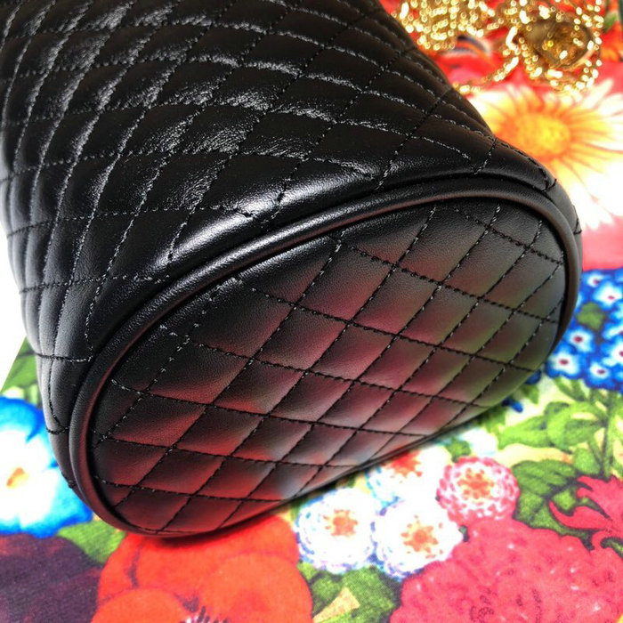 Gucci Quilted Leather Belt Bag Black 572298