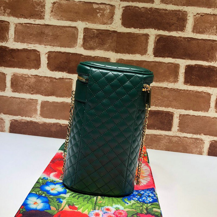 Gucci Quilted Leather Belt Bag Green 572298