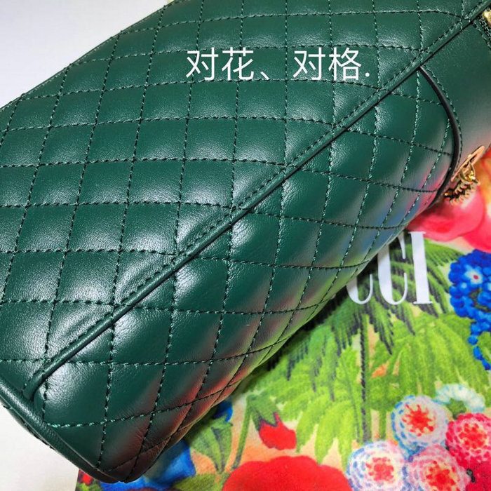 Gucci Quilted Leather Belt Bag Green 572298