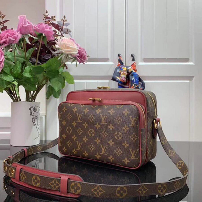 Louis Vuitton Monogram Canvas Nil Slim Burgundy M51478