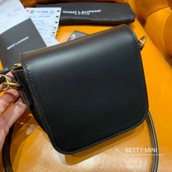 Saint Laurent Betty Mini Satchel Black 566959