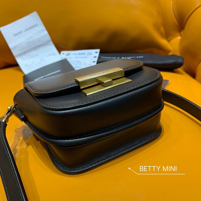 Saint Laurent Betty Mini Satchel Black 566959