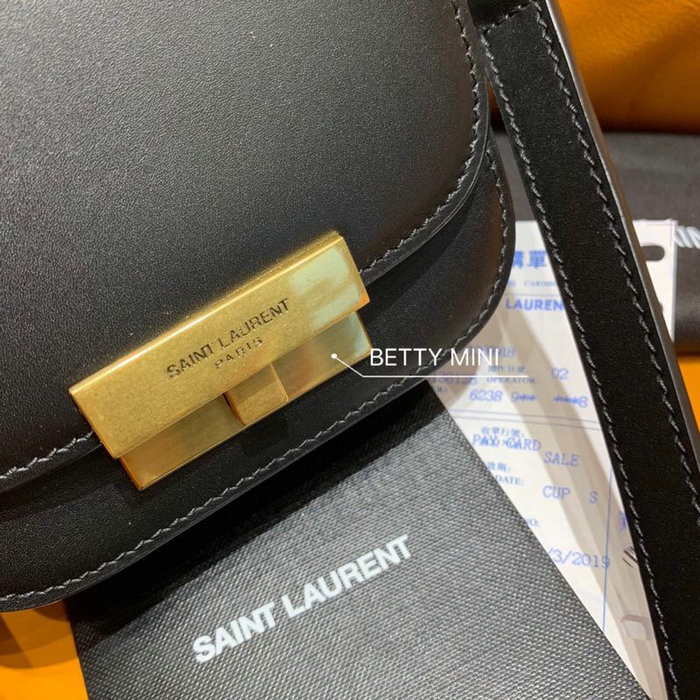 Saint Laurent Betty Mini Satchel Black 566959