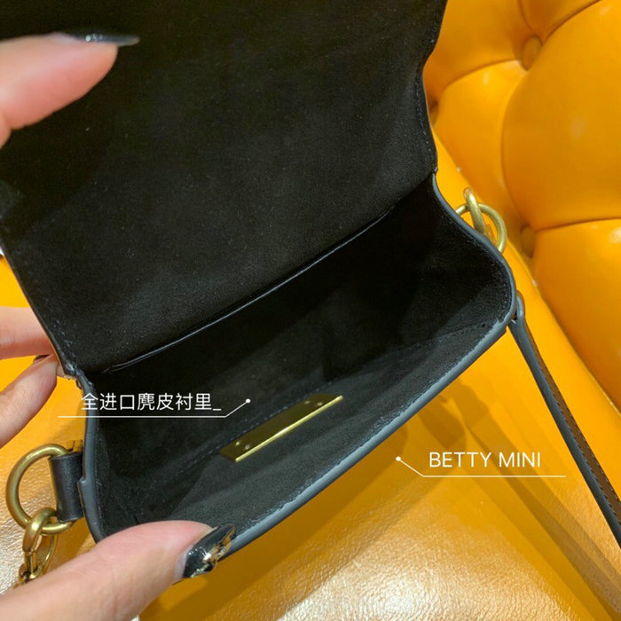 Saint Laurent Betty Mini Satchel Black 566959