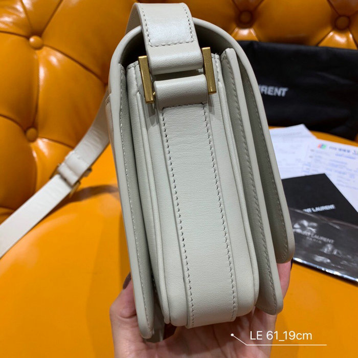 Saint Laurent Le 61 Small Saddle Bag White 568569