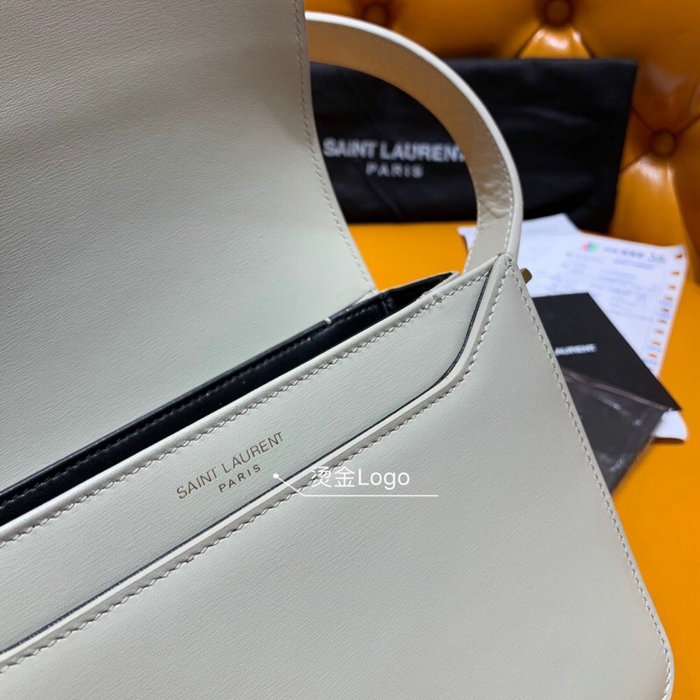 Saint Laurent Le 61 Small Saddle Bag White 568569