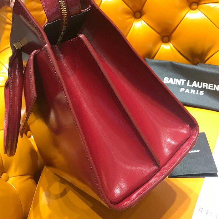 Saint Laurent Medium Uptown Tote Burgundy 557653