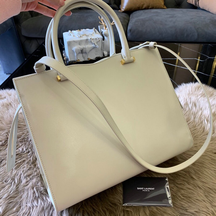 Saint Laurent Medium Uptown Tote Off-white 557653