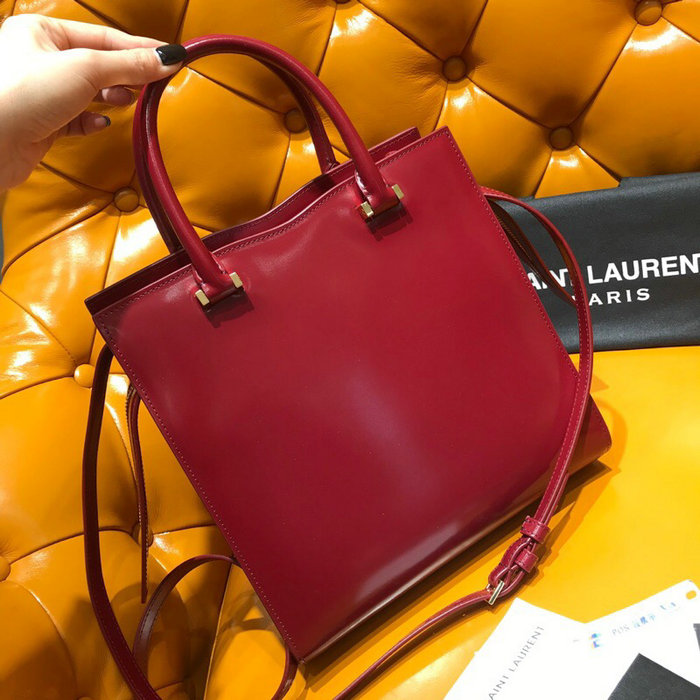 Saint Laurent Uptown Small Tote Burgundy 561203