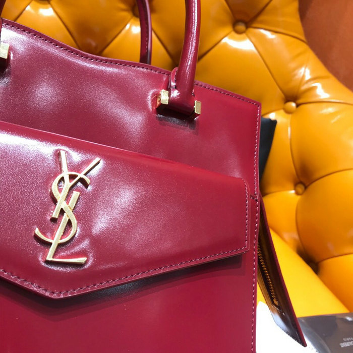 Saint Laurent Uptown Small Tote Burgundy 561203