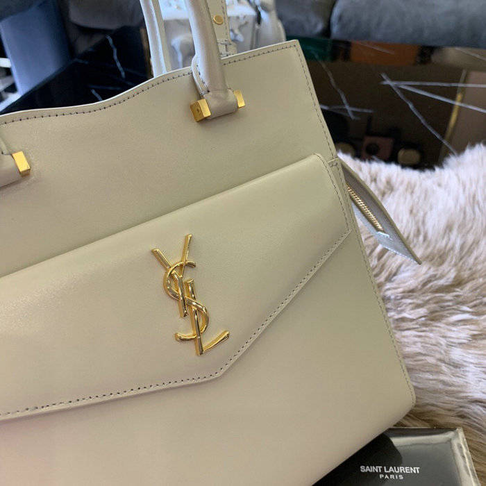 Saint Laurent Uptown Small Tote Off-white 561203