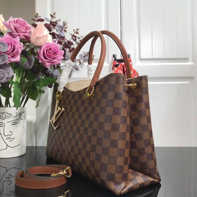 Louis Vuitton Damier Ebene Canvas LV Riverside Cream N40052