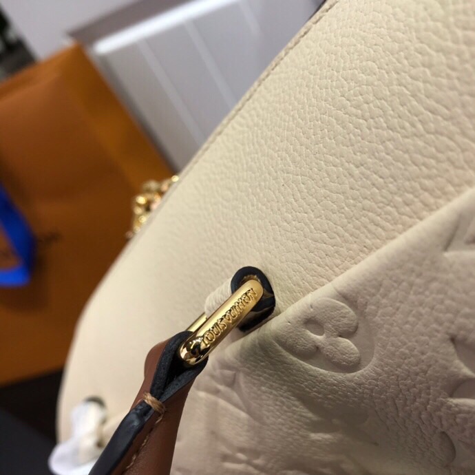 Louis Vuitton Monogram Empreinte Speedy Bandoulier Cream M42397