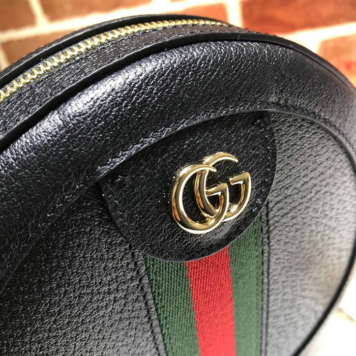 Gucci Ophidia Mini Round Shoulder Bag Black 550618