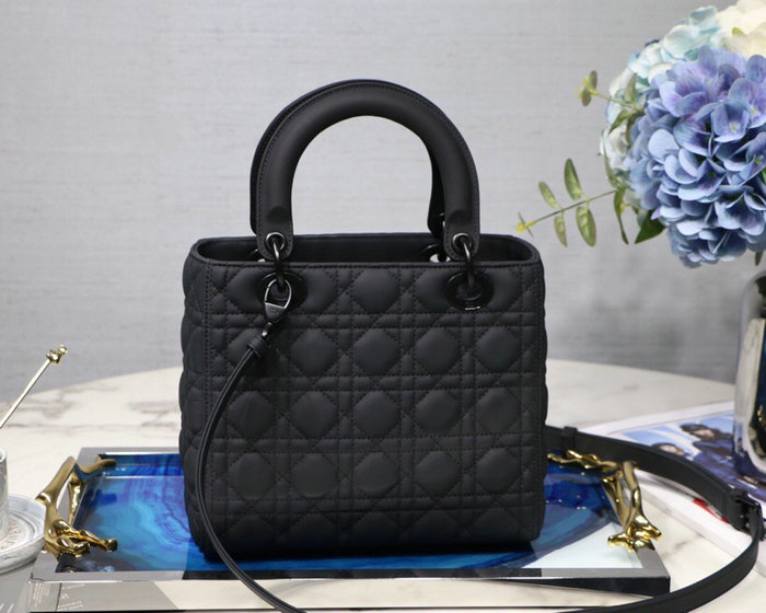 Lady Dior Ultra-Matte Bag Black D92401