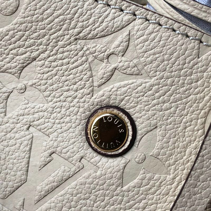 Louis Vuitton Monogram Empreinte Montaigne MM Cream M41048