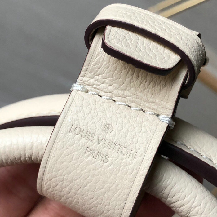 Louis Vuitton Monogram Empreinte Montaigne MM Cream M41048