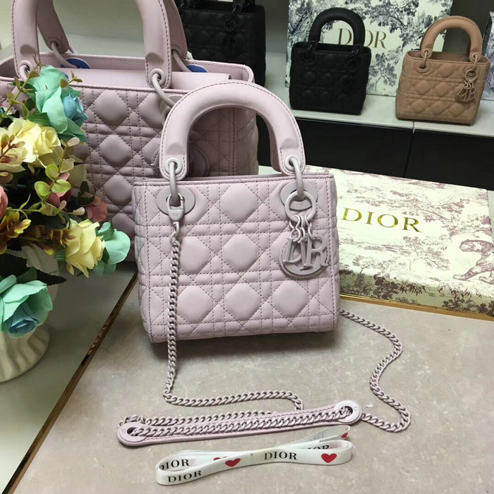 Mini Lady Dior Ultra-Matte Bag Purple D91702