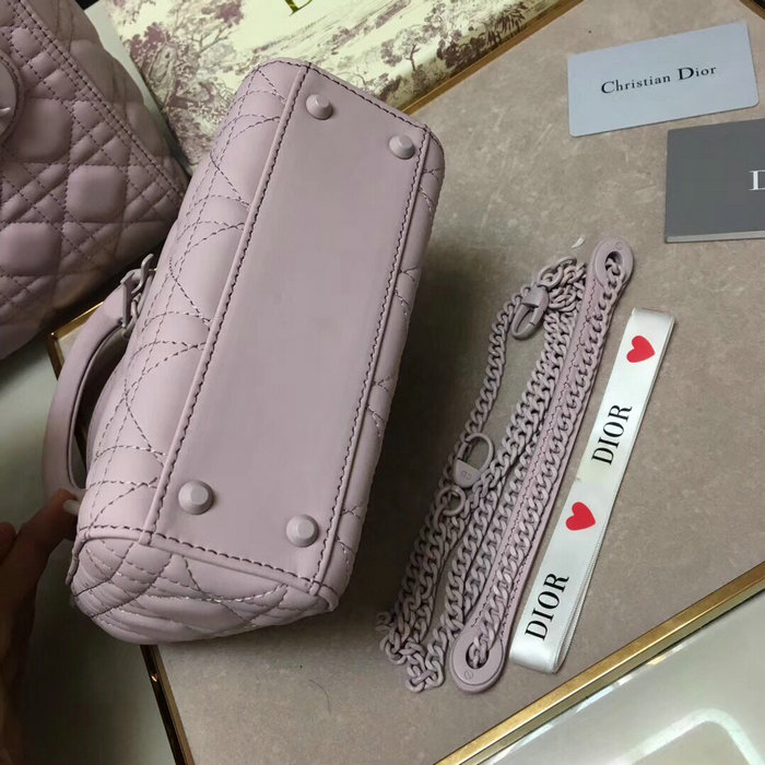 Mini Lady Dior Ultra-Matte Bag Purple D91702