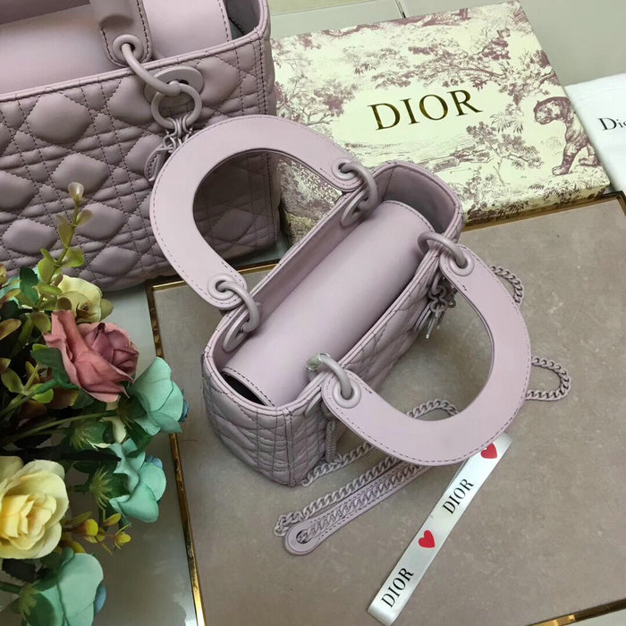 Mini Lady Dior Ultra-Matte Bag Purple D91702