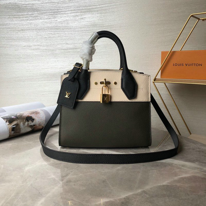 Louis Vuitton City Steamer Mini Green and Cream M53804