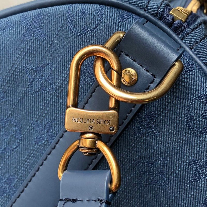 Louis Vuitton Monogram Denim Keepall Bandouliere 50 M44645