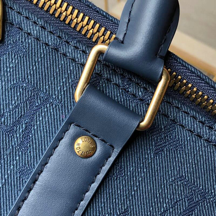 Louis Vuitton Monogram Denim Keepall Bandouliere 50 M44645