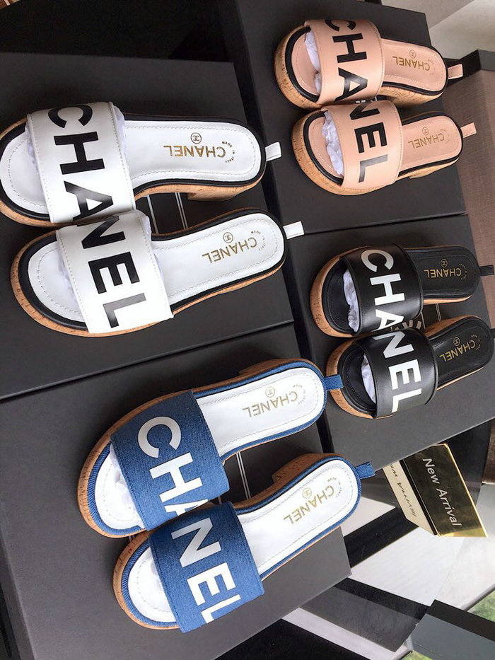 Chanel Denim Mules G34876