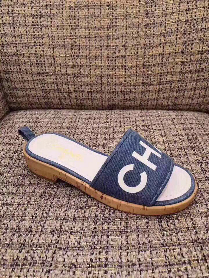 Chanel Denim Mules G34876