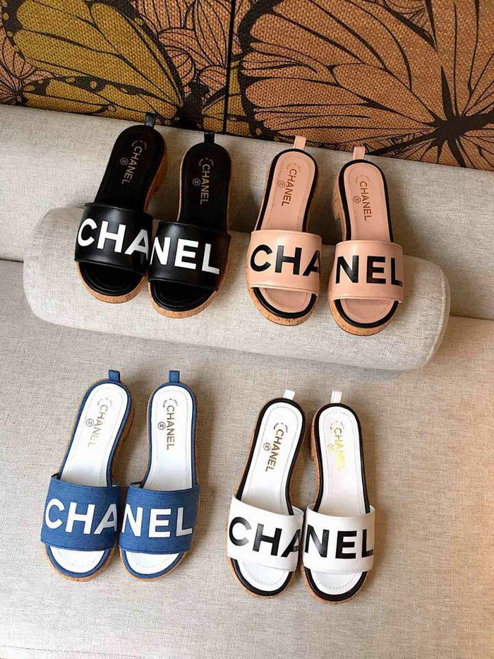 Chanel Lambskin Mules White G34876