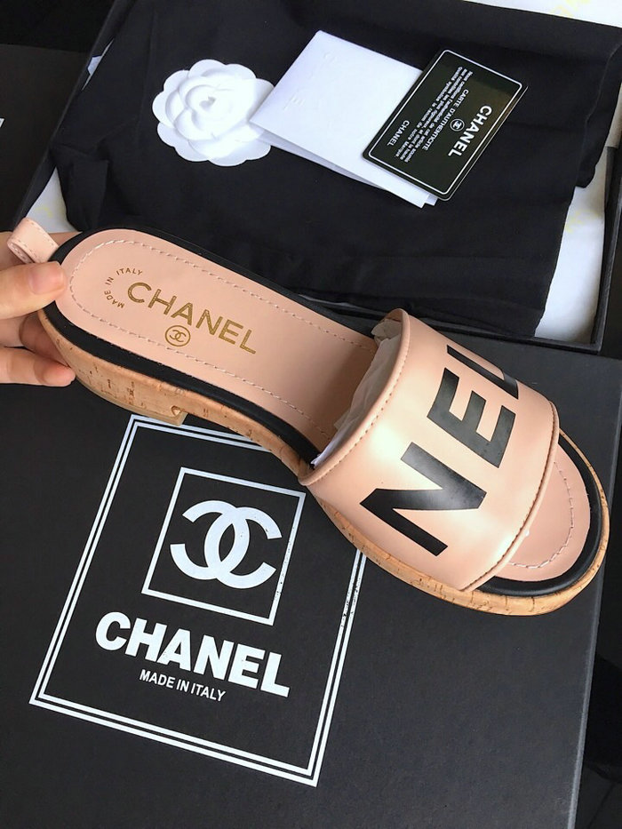 Chanel Lambskin Mules Pink G34876