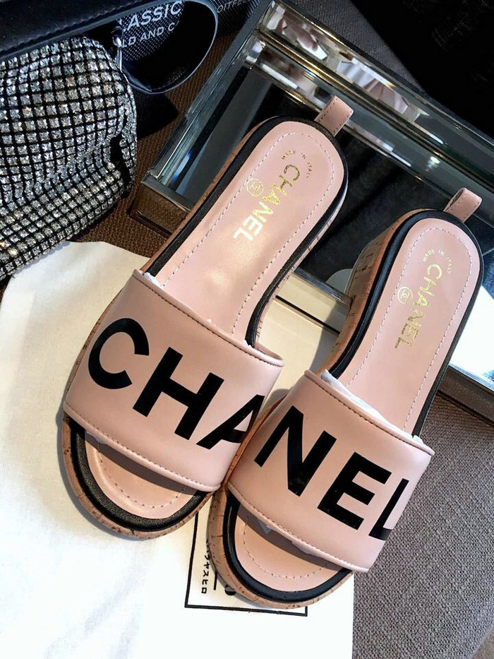 Chanel Lambskin Mules Pink G34876