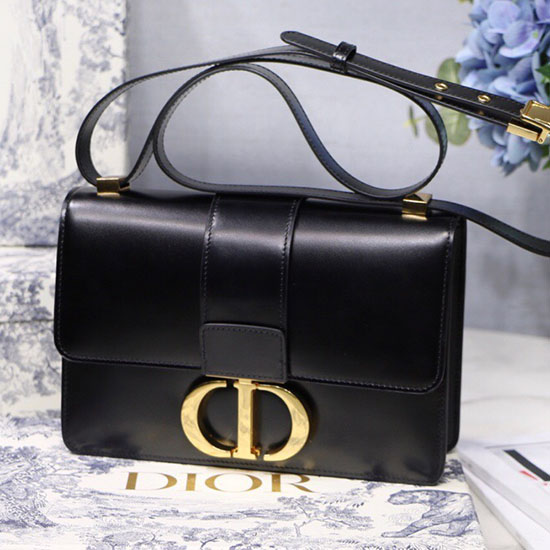 Dior 30 Montaigne Calfskin Bag Black M9203