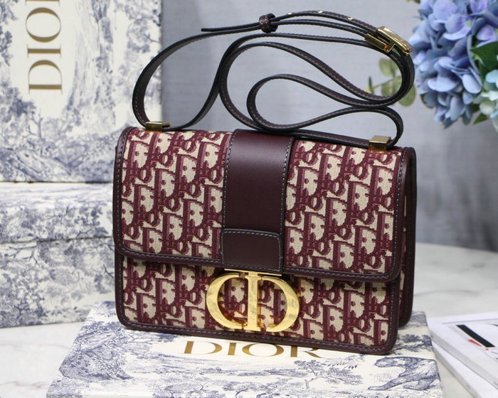 Dior 30 Montaigne Dior Oblique Bag Burgundy M9203