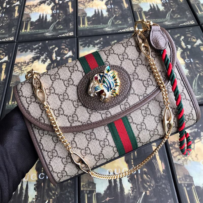 Gucci Rajah GG Medium Shoulder Bag Brown 564697