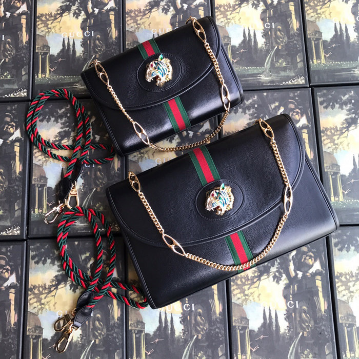 Gucci Rajah Medium Shoulder Bag Black 564697