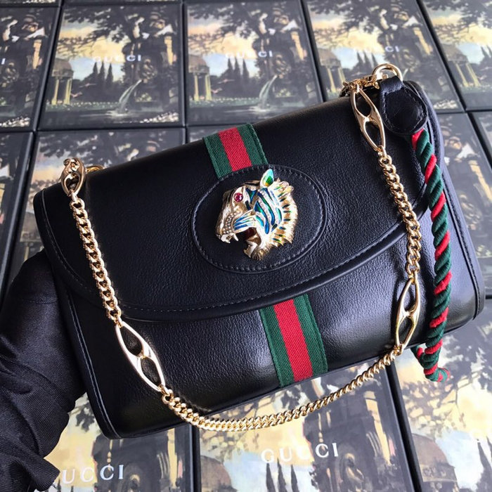 Gucci Rajah Medium Shoulder Bag Black 564697