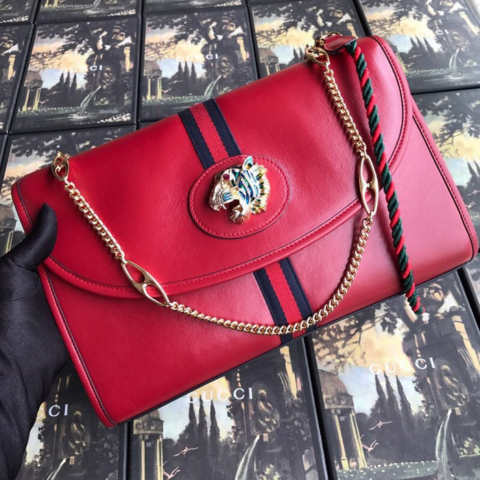 Gucci Rajah Medium Shoulder Bag Red 564697