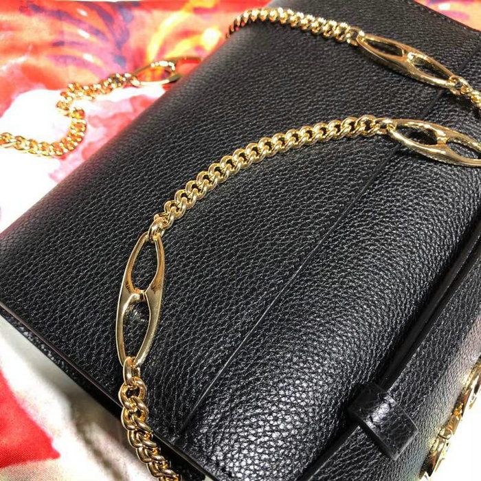 Gucci Zumi Grainy Leather Mini Shoulder Bag Black 564718