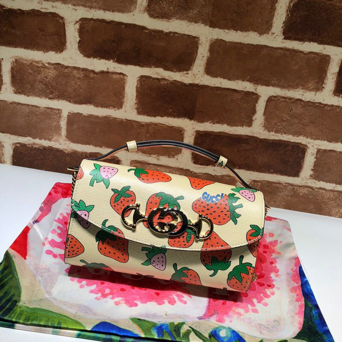 Gucci Zumi Strawberry Print Mini Bag 564718