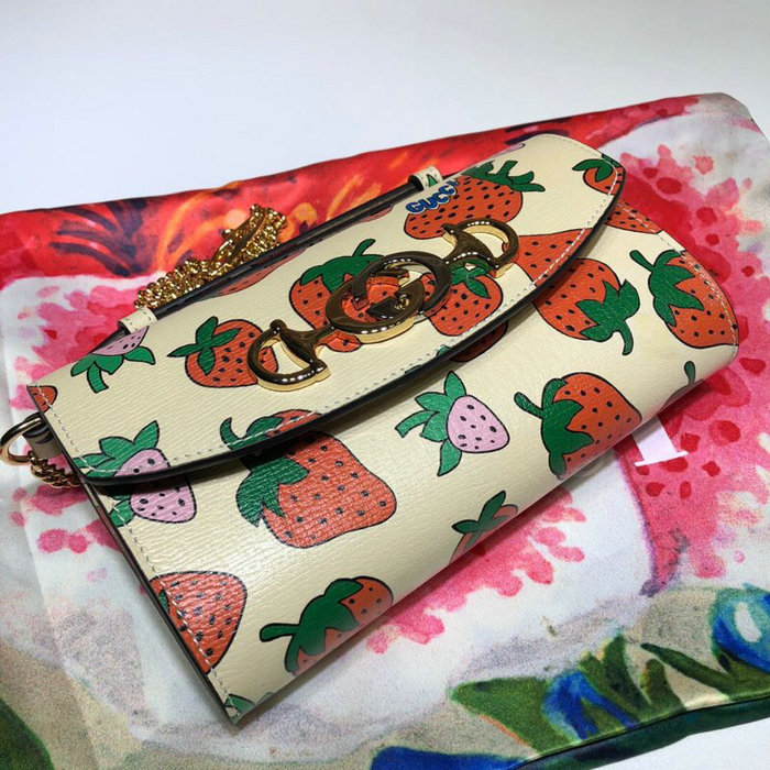 Gucci Zumi Strawberry Print Mini Bag 564718