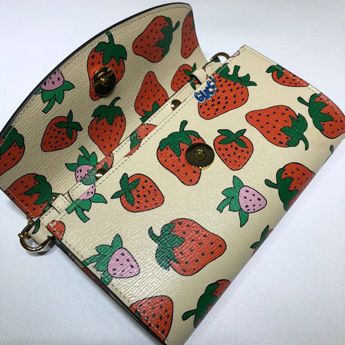 Gucci Zumi Strawberry Print Mini Bag 564718