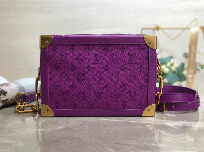 Louis Vuitton Denim Soft Trunk Purple M44723