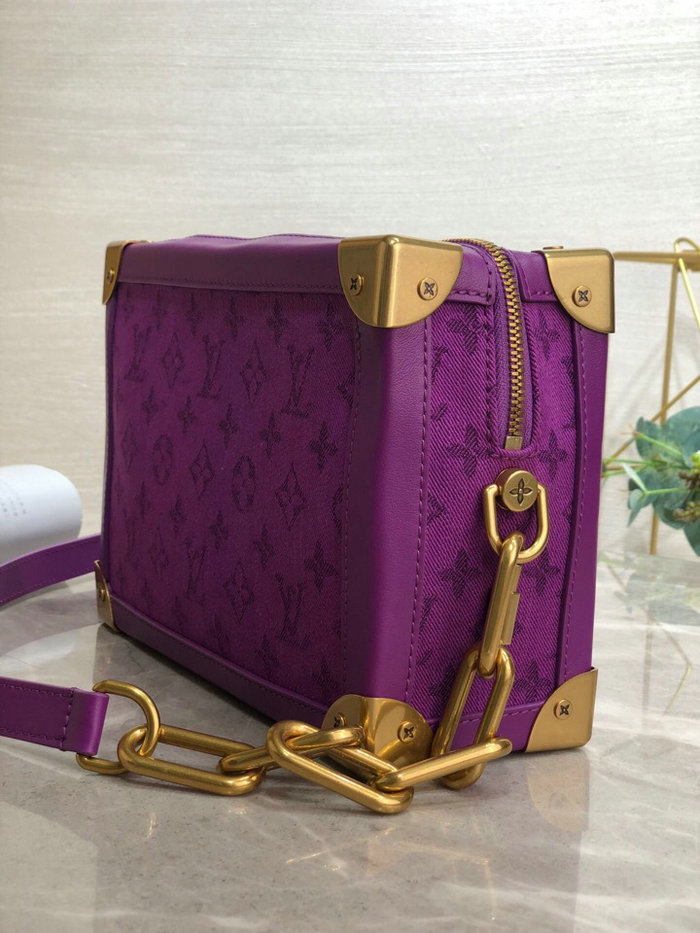 Louis Vuitton Denim Soft Trunk Purple M44723