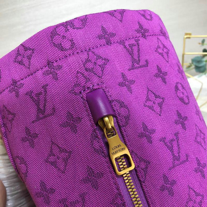 Louis Vuitton Monogram Denim Chalk Backpack Purple M44617